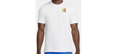 T-shirt Homme Nike Court Coton Blanc