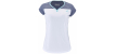 T-Shirt Enfant Babolat Play Cap Sleeve Blanc Bleu Chiné 