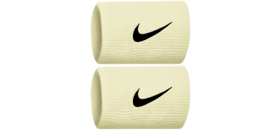 Poignets éponge Nike double Jaune pâle