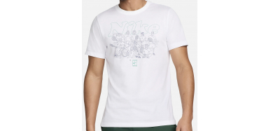 T-Shirt Homme Nike Court Coton Blanc 
